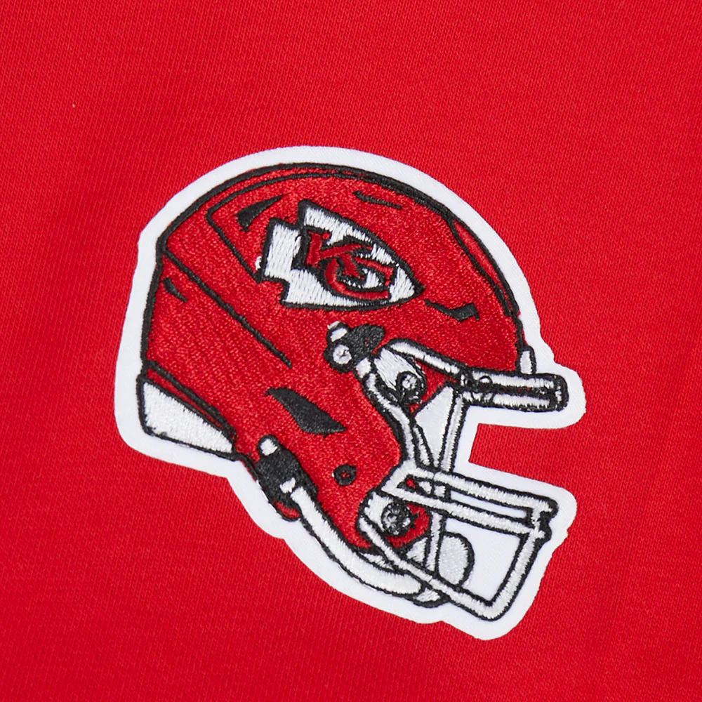 NFL KANSAS CITY CHIEFS MASHUP WOMEN'S RIB CREWNECK (RED) - Image 13