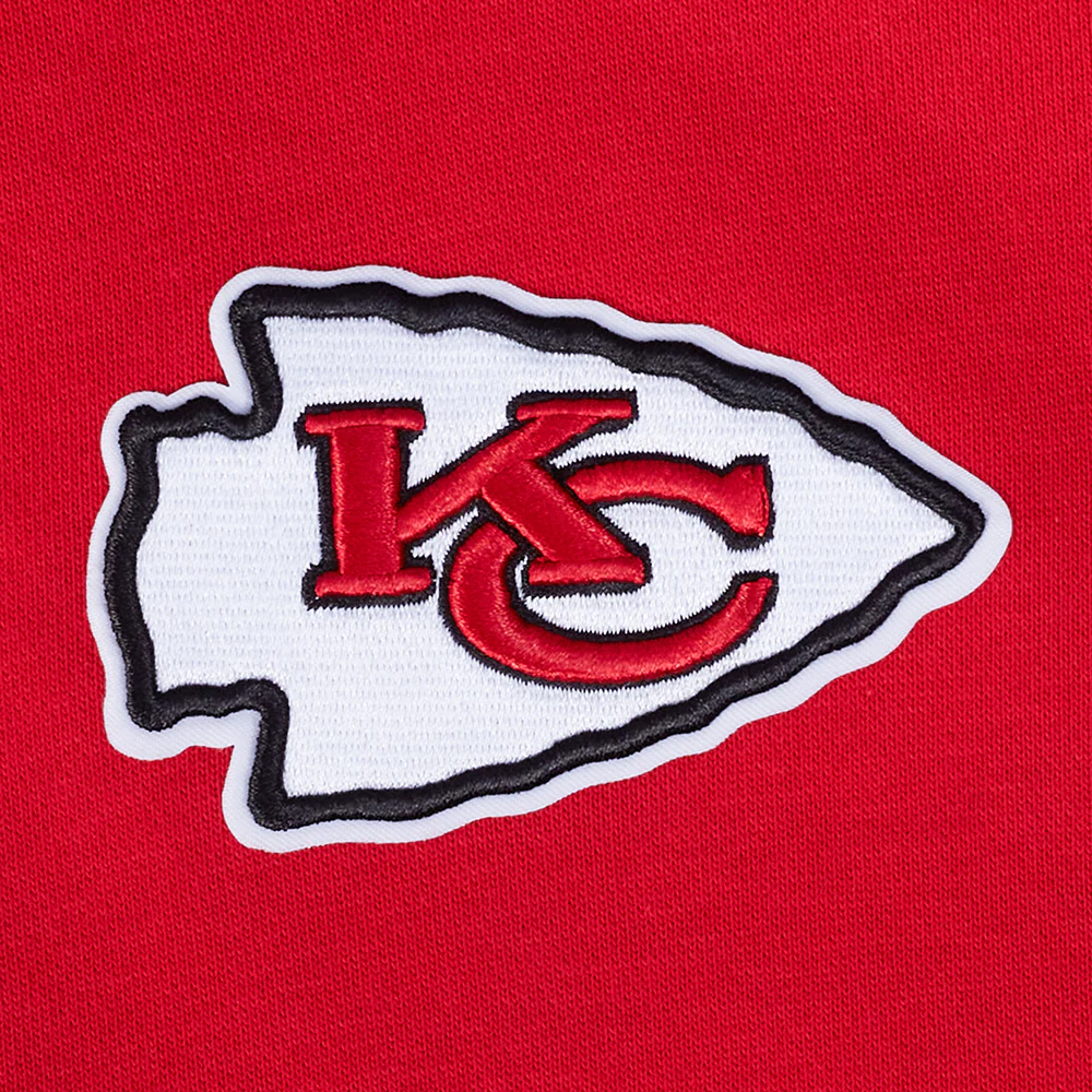 NFL KANSAS CITY CHIEFS WINGSPAN WOMEN'S FLC CROPPED PO HOODIE (RED) - Image 8