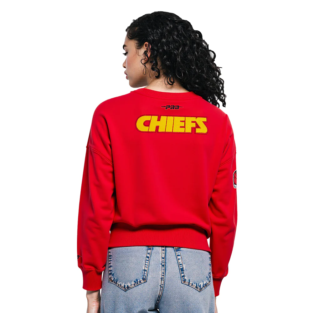 NFL KANSAS CITY CHIEFS TRAVIS KELCE #87 CLASSIC PNN WOMEN'S FLC CREWNECK - Image 2