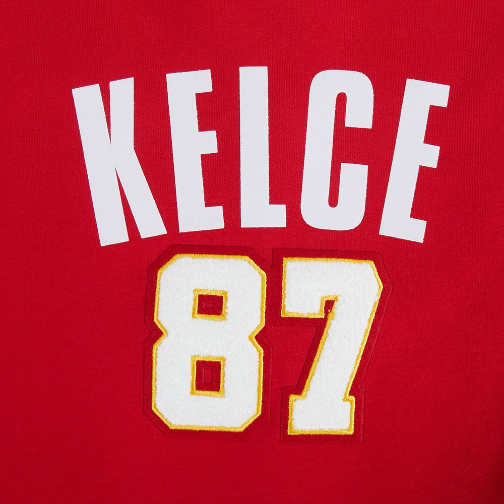NFL KANSAS CITY CHIEFS TRAVIS KELCE #87 CLASSIC PNN WOMEN'S FLC CREWNECK - Image 6