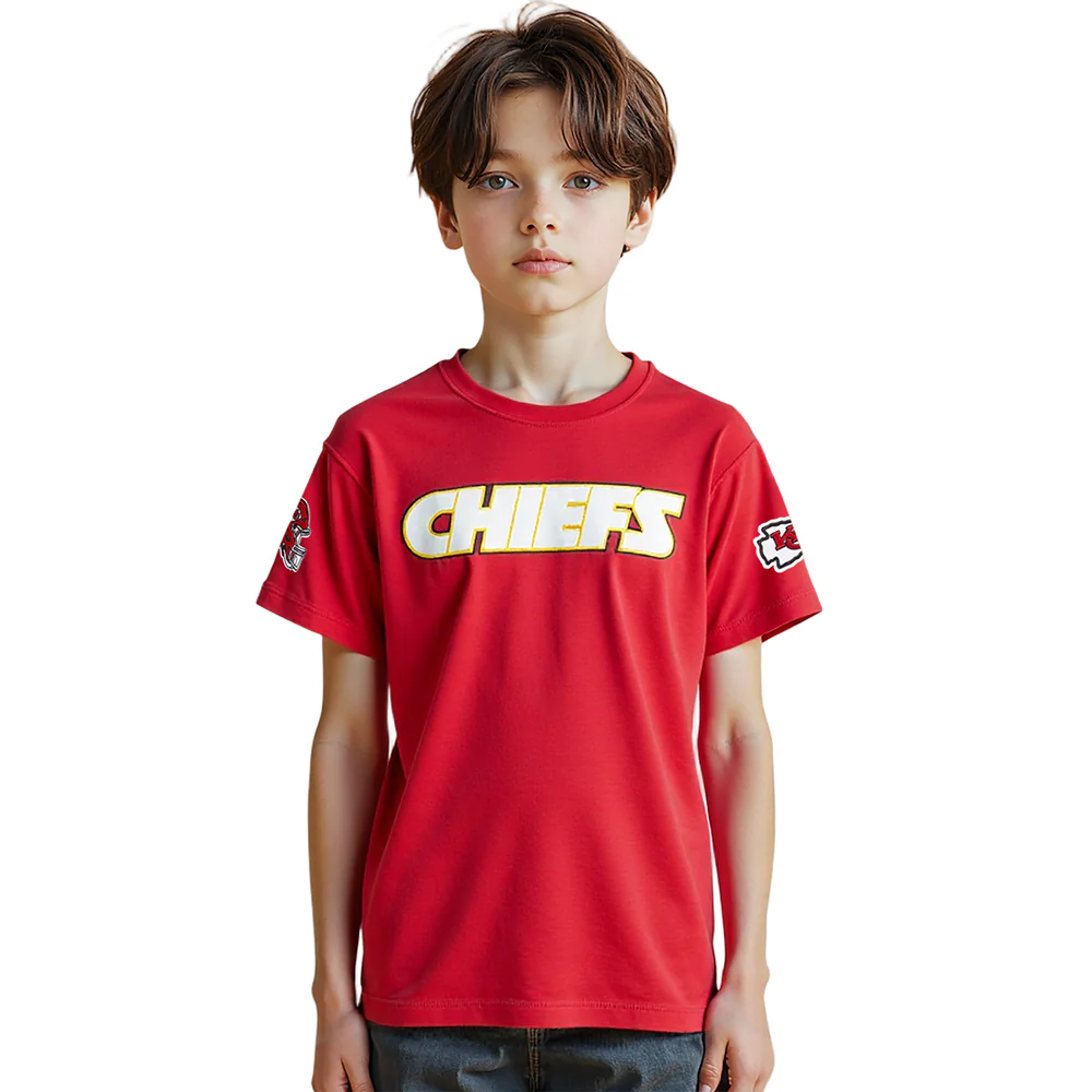 NFL KANSAS CITY CHIEFS CLASSIC LITTLE BOYS SHORT SLEEVE TEE (RED) - Image 9