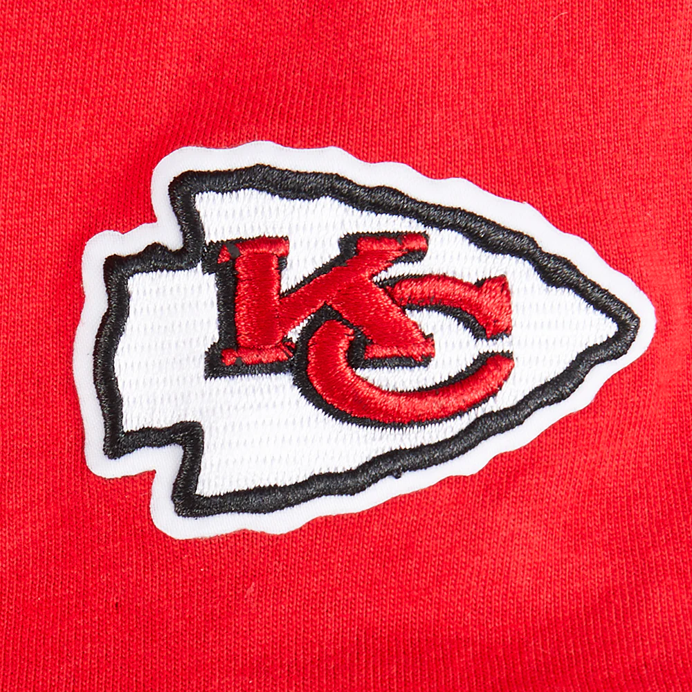 NFL KANSAS CITY CHIEFS CLASSIC LITTLE BOYS SHORT SLEEVE STRIPED RIB TEE (RED/BLACK) - Image 6