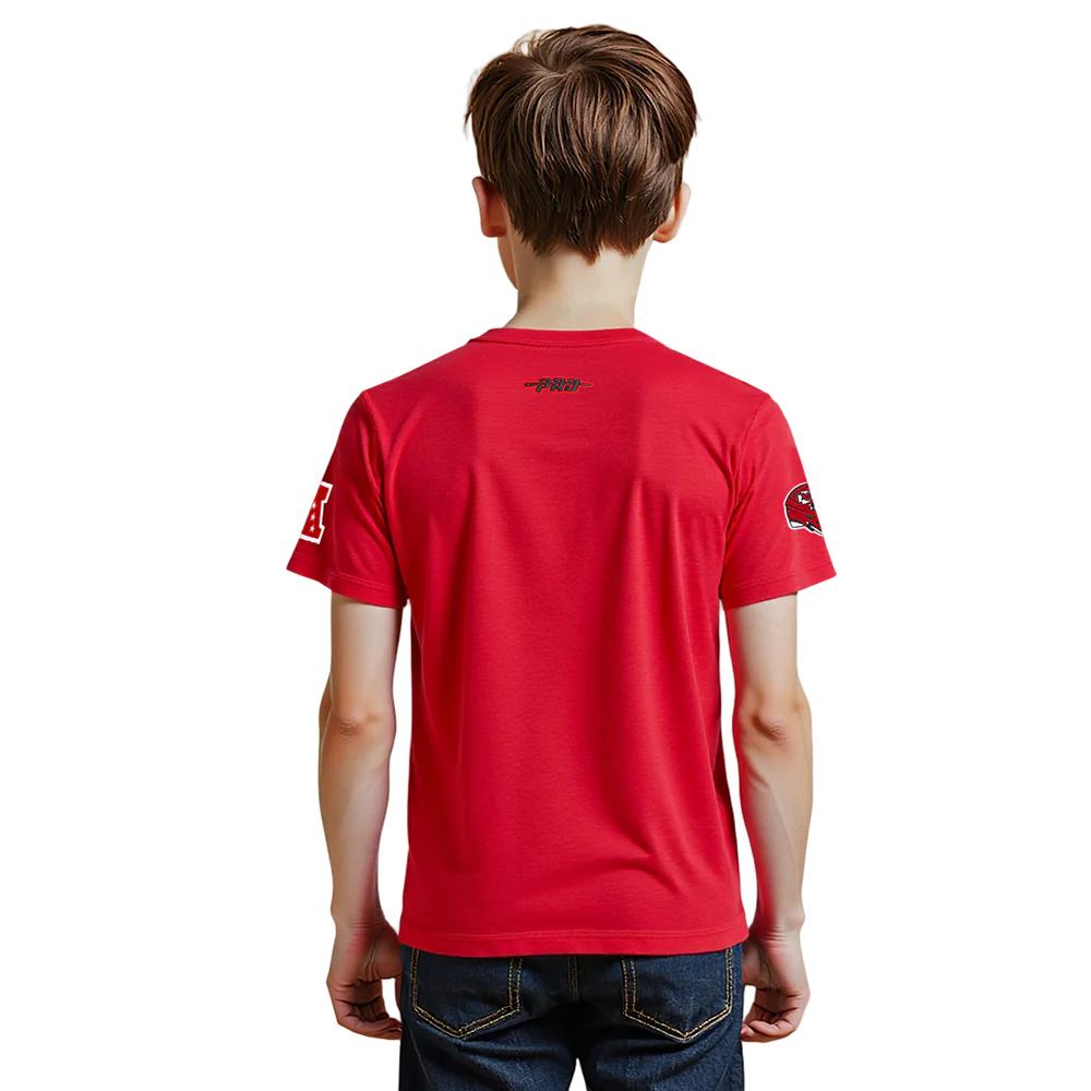 NFL KANSAS CITY CHIEFS RETRO CLASSIC LITTLE BOYS SHORT SLEEVE TEE (RED) - Image 10