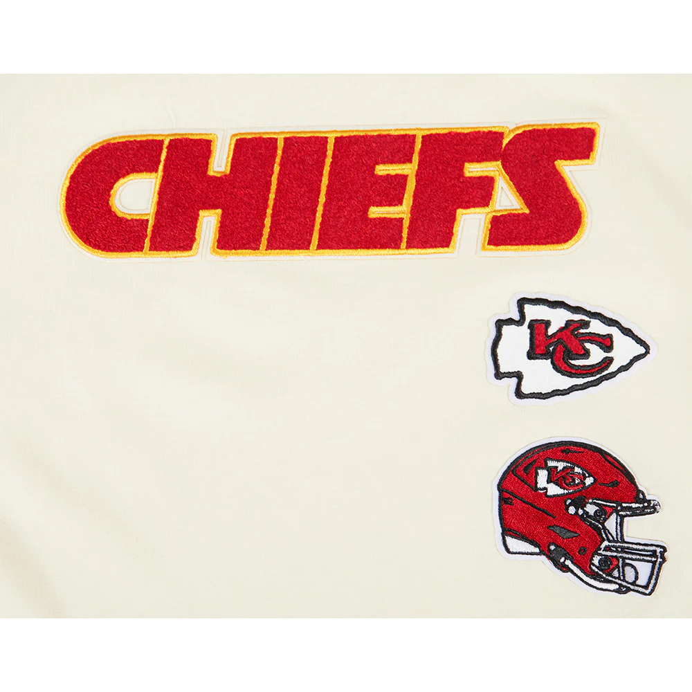 NFL KANSAS CITY CHIEFS RETRO CLASSIC LITTLE BOYS SHORT SLEEVE TAPING TEE (EGGSHELL/ RED) - Image 9