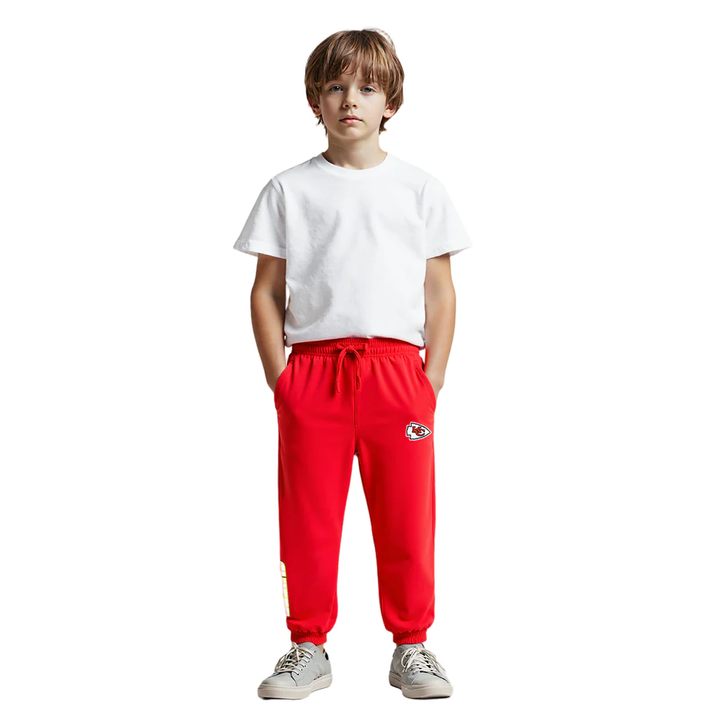 NFL KANSAS CITY CHIEFS CLASSIC LITTLE BOYS FLEECE SWEATPANT (RED) - Image 2