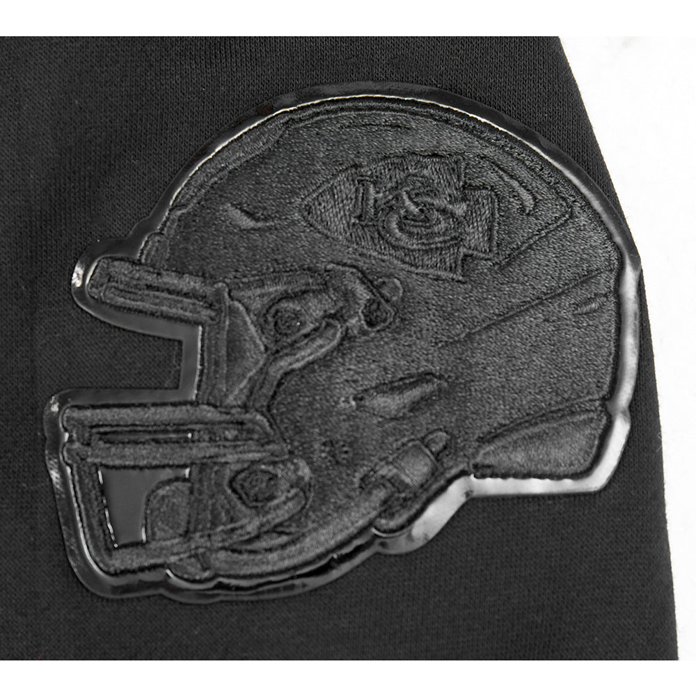 NFL KANSAS CITY CHIEFS TRIPLE BLACK LITTLE BOYS FLEECE PULLOVER HOODIE (BLACK) - Image 6