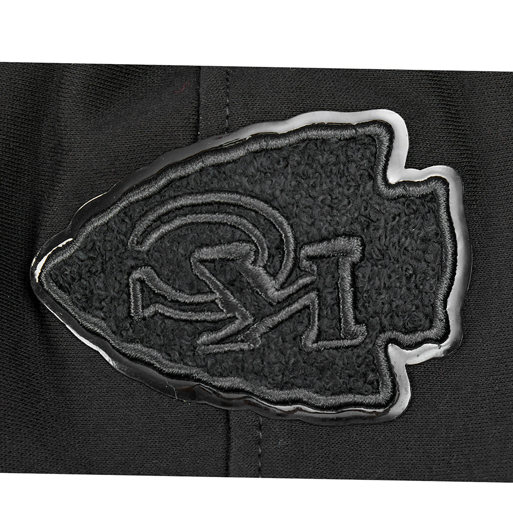 NFL KANSAS CITY CHIEFS TRIPLE BLACK LITTLE BOYS FLEECE PULLOVER HOODIE (BLACK) - Image 8