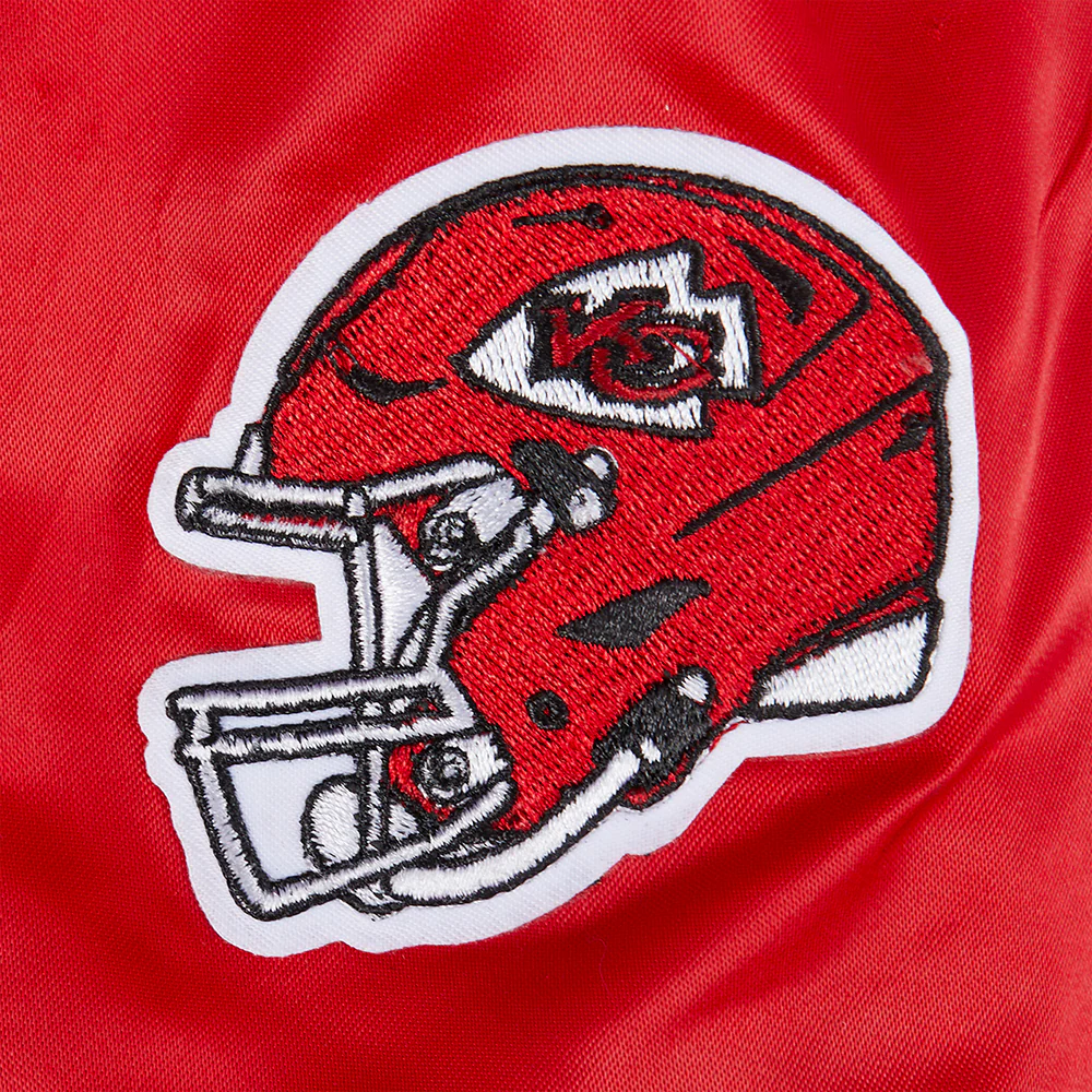 NFL KANSAS CITY CHIEFS CLASSIC LITTLE BOYS SATIN JACKET (RED) - Image 15