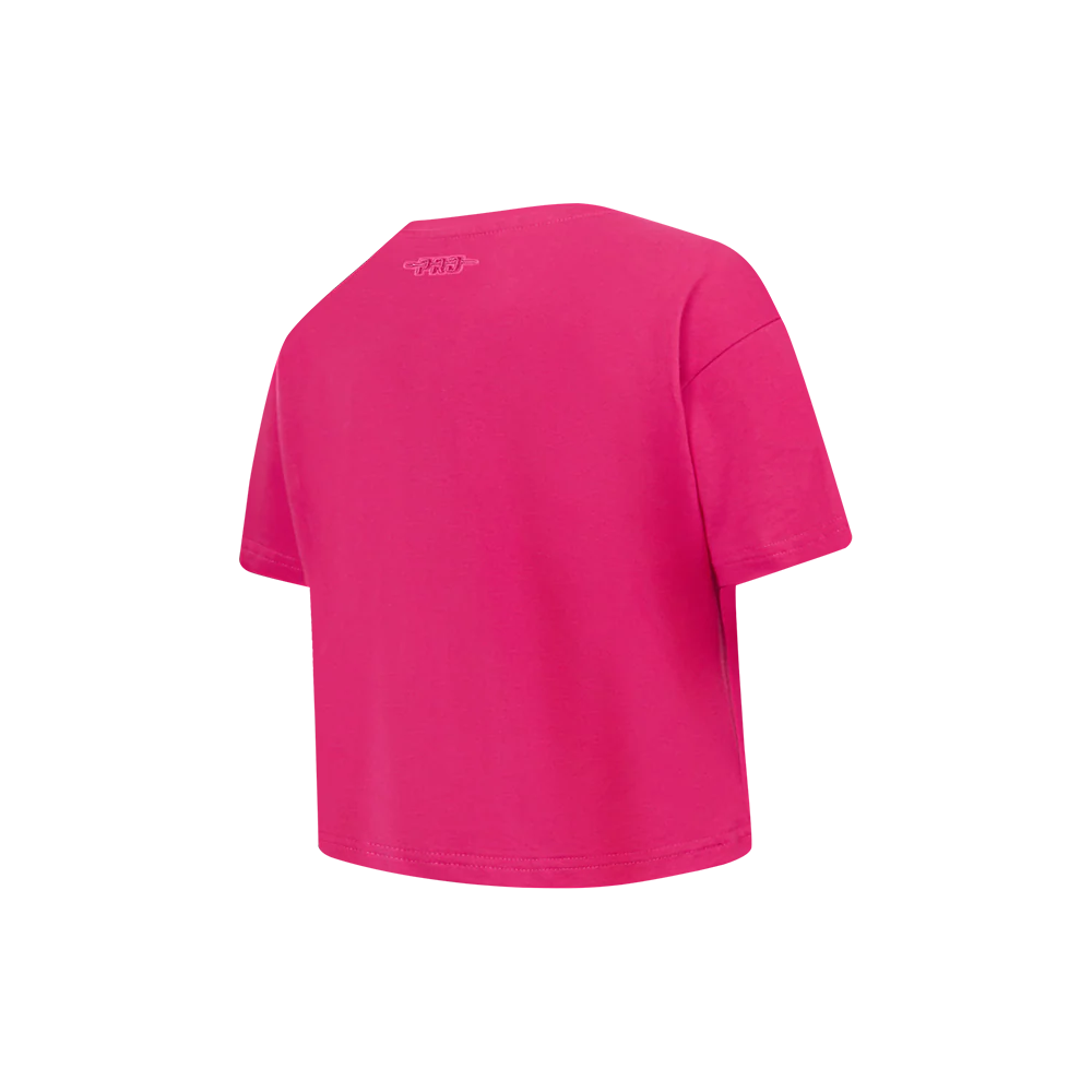 NFL KANSAS CITY CHIEFS CLASSIC TRIPLE PINK LITTLE GIRL'S SS BOXY TEE (BEETROOT PURPLE) - Image 4
