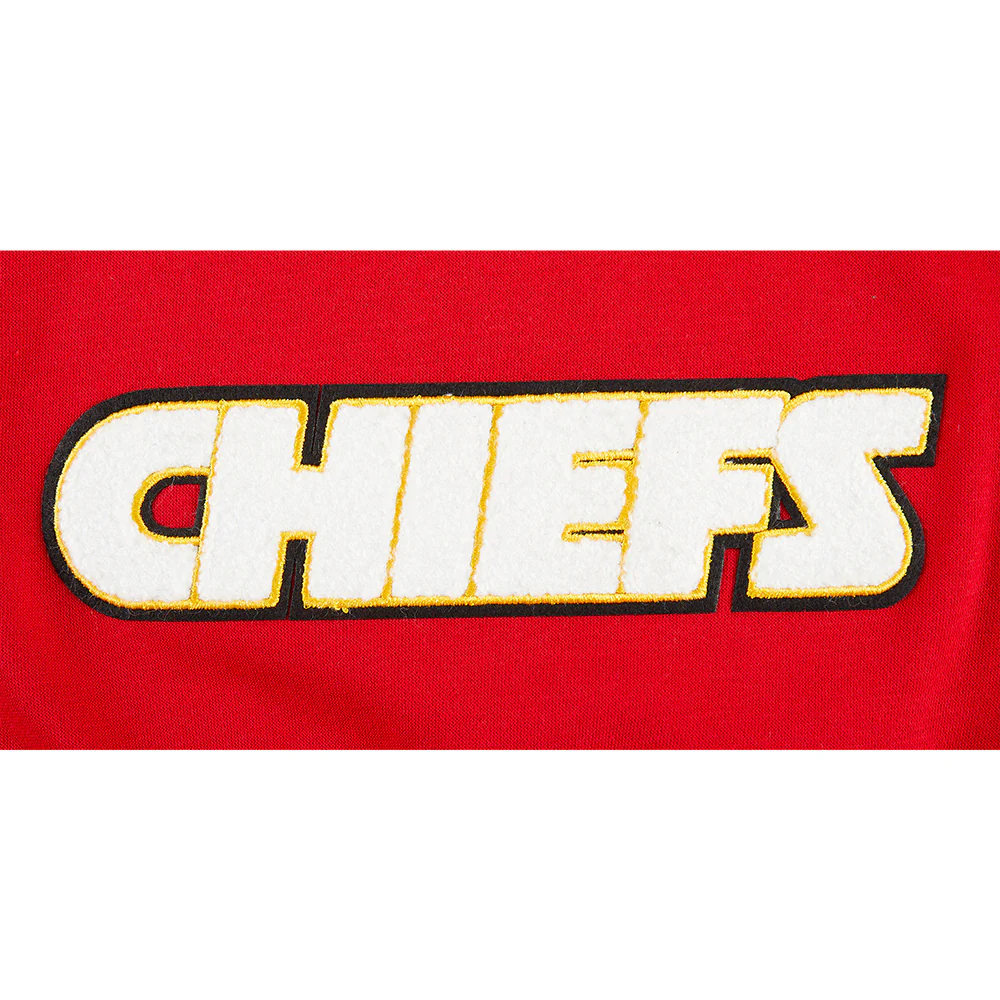 NFL KANSAS CITY CHIEFS CLASSIC LITTLE GIRLS FLEECE FULL ZIP HOODIE (RED) - Image 5