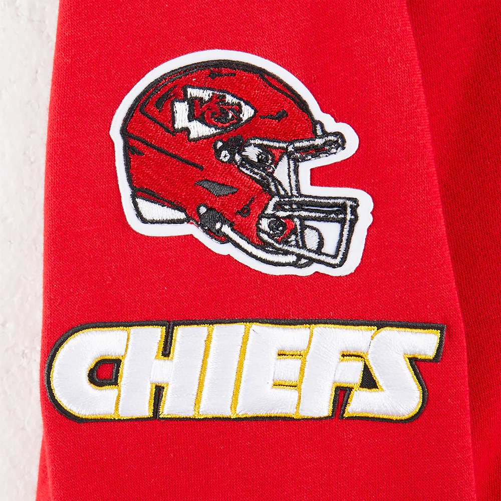 NFL KANSAS CITY CHIEFS CLASSIC LITTLE GIRLS FLEECE FULL ZIP HOODIE (RED) - Image 9