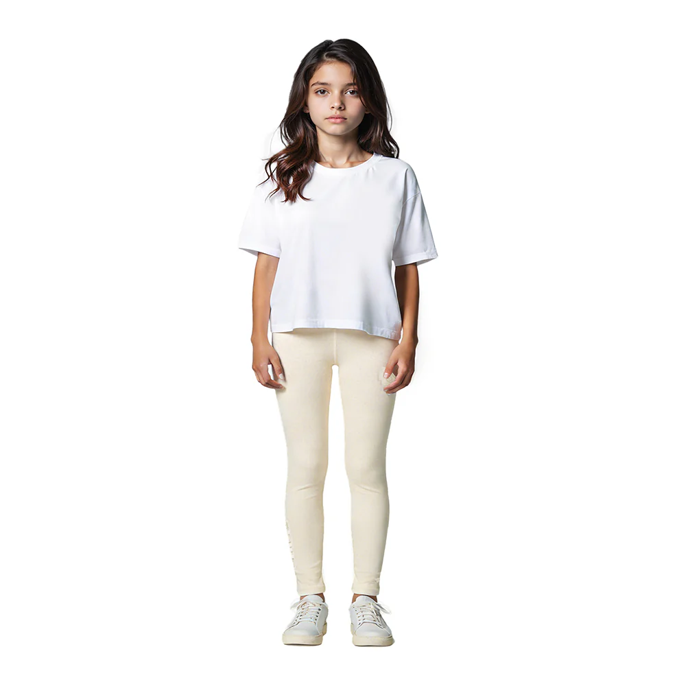 NFL KANSAS CITY CHIEFS NEUTRAL LITTLE GIRLS LEGGING (EGGSHELL) - Image 3
