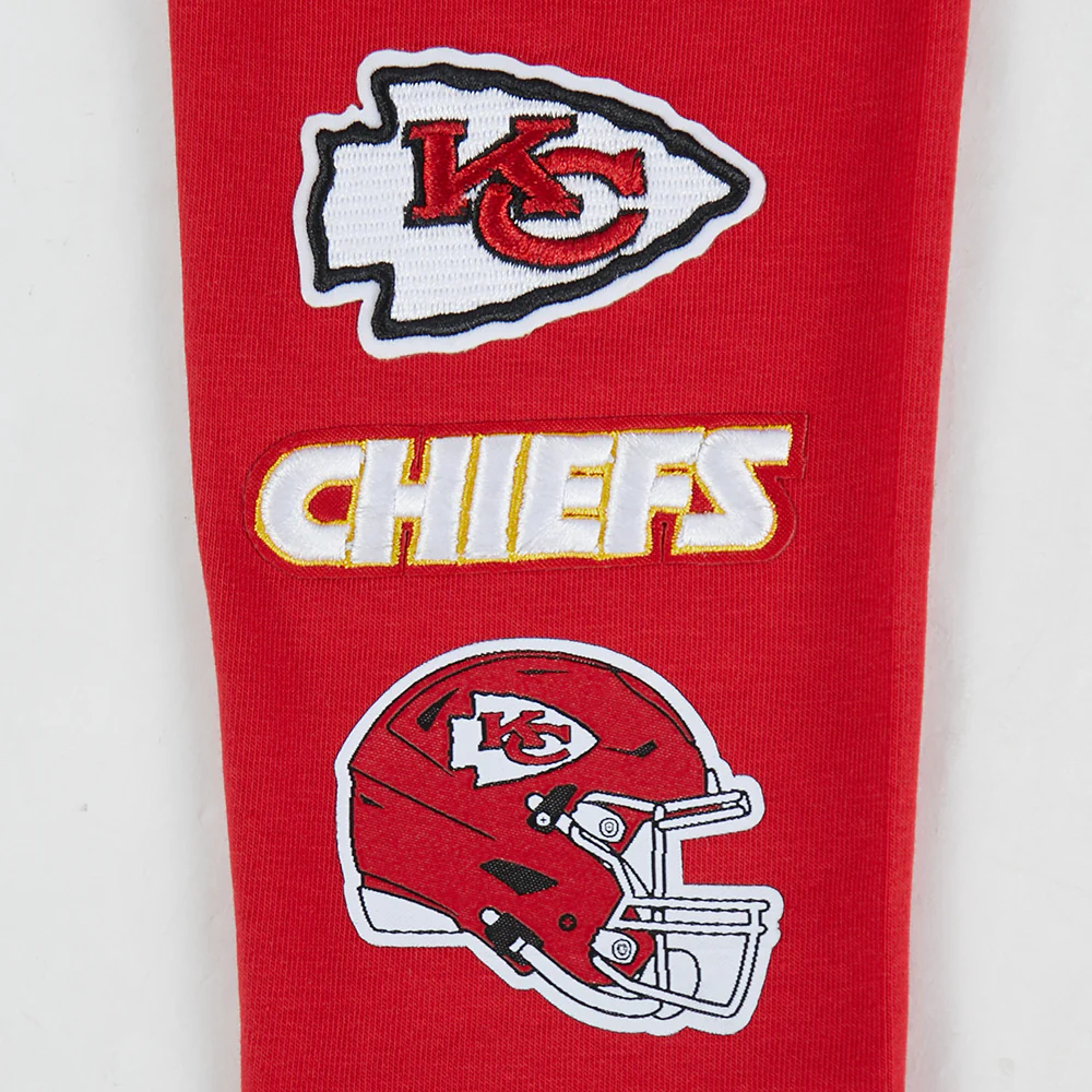NFL KANSAS CITY CHIEFS RETRO CLASSIC LITTLE GIRLS LEGGING (RED) - Image 5