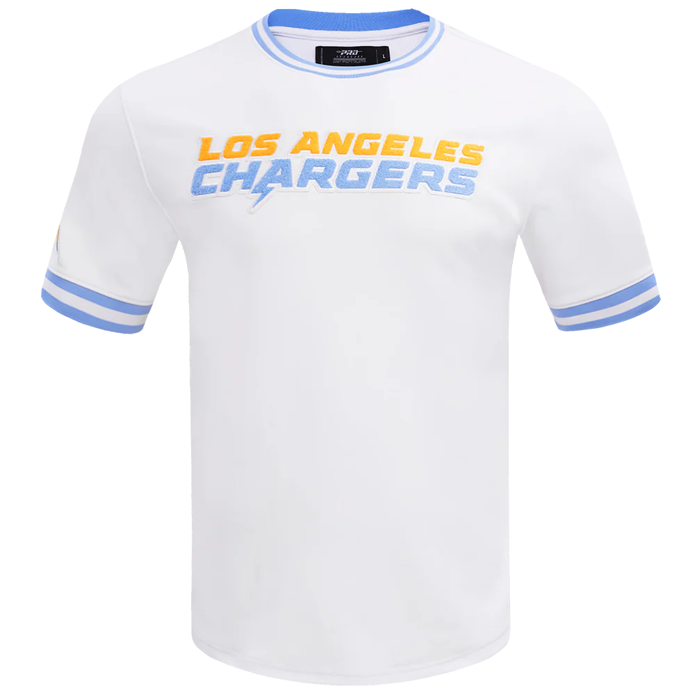 NFL LOS ANGELES CHARGERS CLASSIC CHENILLE TEE (WHITE)