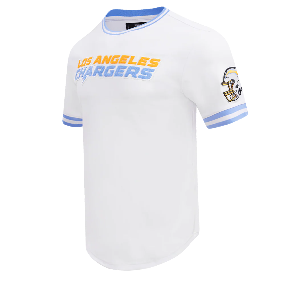 NFL LOS ANGELES CHARGERS CLASSIC CHENILLE TEE (WHITE) - Image 2