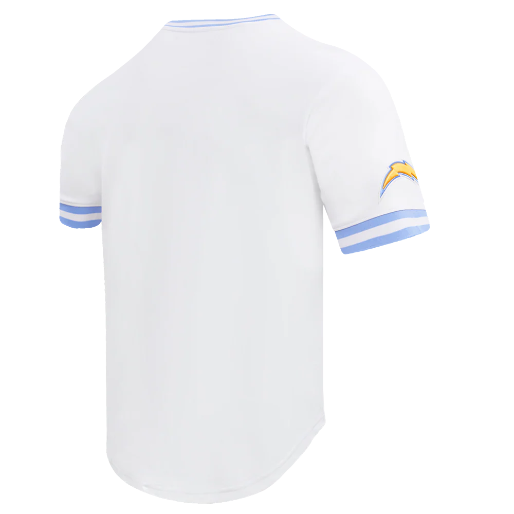 NFL LOS ANGELES CHARGERS CLASSIC CHENILLE TEE (WHITE) - Image 4