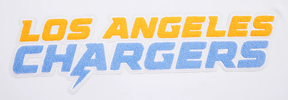 NFL LOS ANGELES CHARGERS CLASSIC CHENILLE TEE (WHITE) - Image 5
