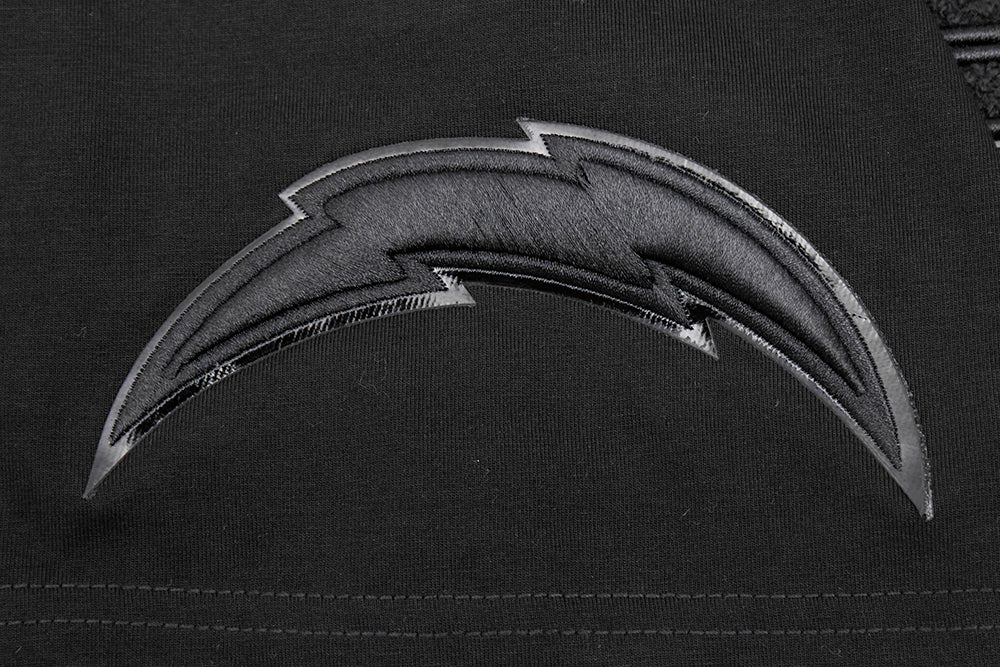 NFL LOS ANGELES CHARGERS TRIPLE BLACK MEN'S TEE (TRIPLE BLACK) - Image 6