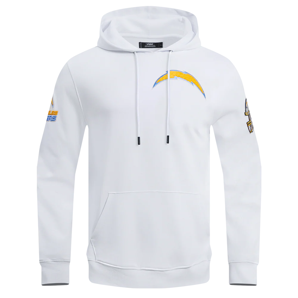 NFL LOS ANGELES CHARGERS CLASSIC CHENILLE PO HOODIE (WHITE)