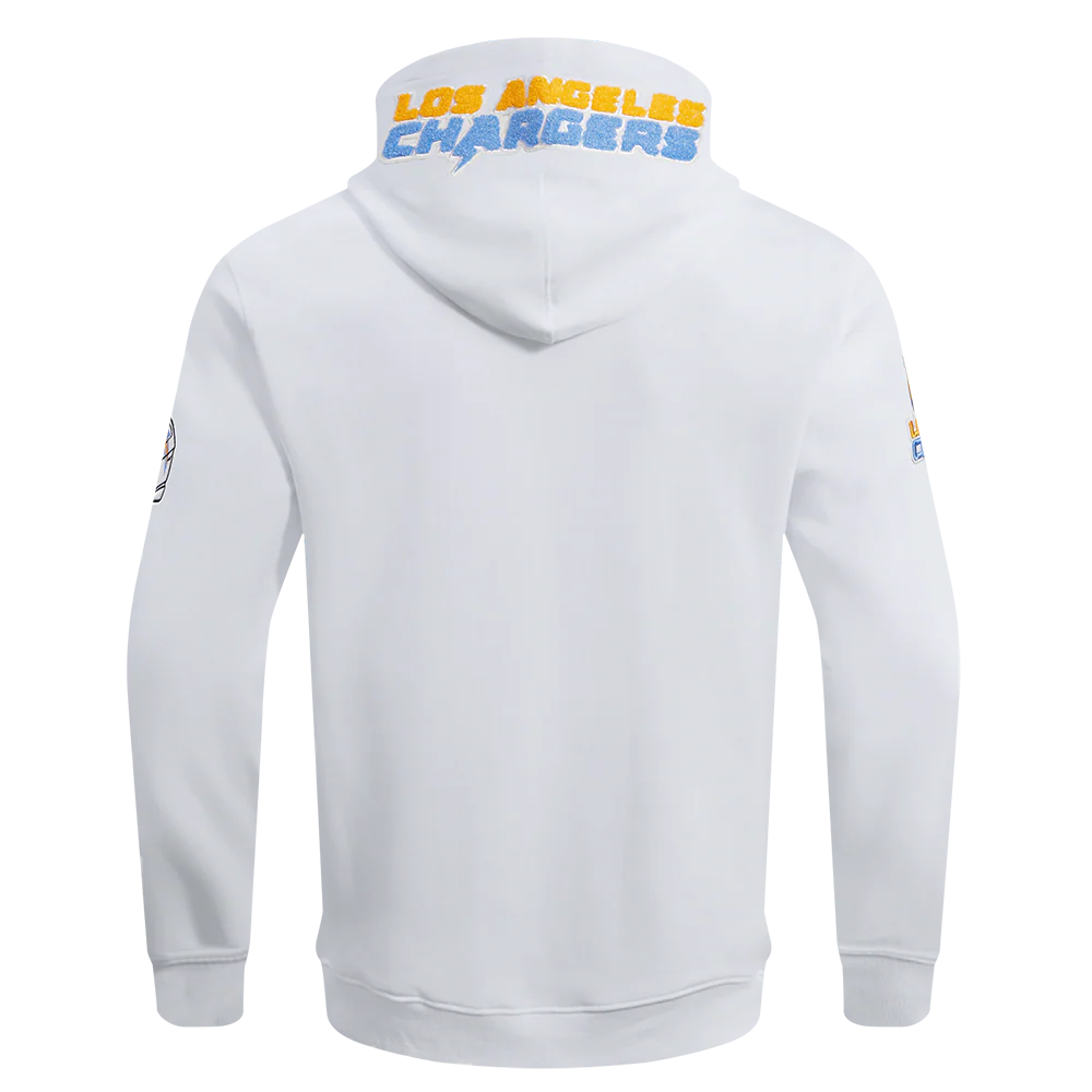 NFL LOS ANGELES CHARGERS CLASSIC CHENILLE PO HOODIE (WHITE) - Image 4