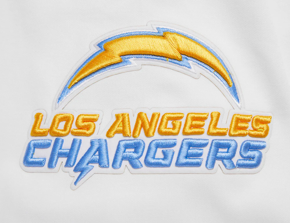 NFL LOS ANGELES CHARGERS CLASSIC CHENILLE PO HOODIE (WHITE) - Image 6