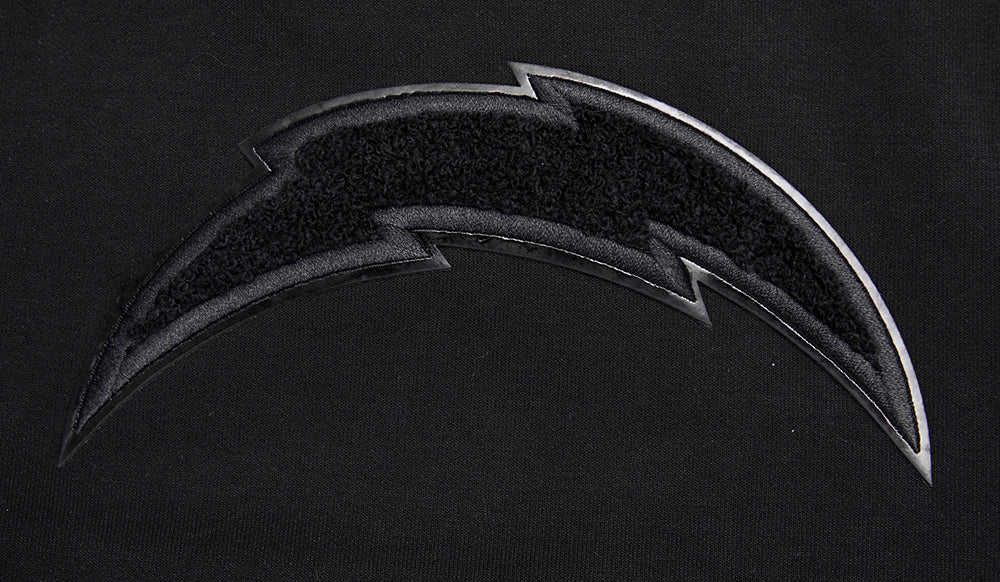 NFL LOS ANGELES CHARGERS TRIPLE BLACK MEN'S DK FZ HOODIE (TRIPLE BLACK) - Image 7