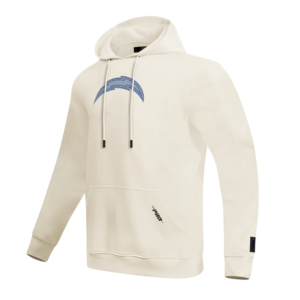 NFL LOS ANGELES CHARGERS VARSITY BLUES MEN'S FLC PO HOODIE (LINEN) - Image 4