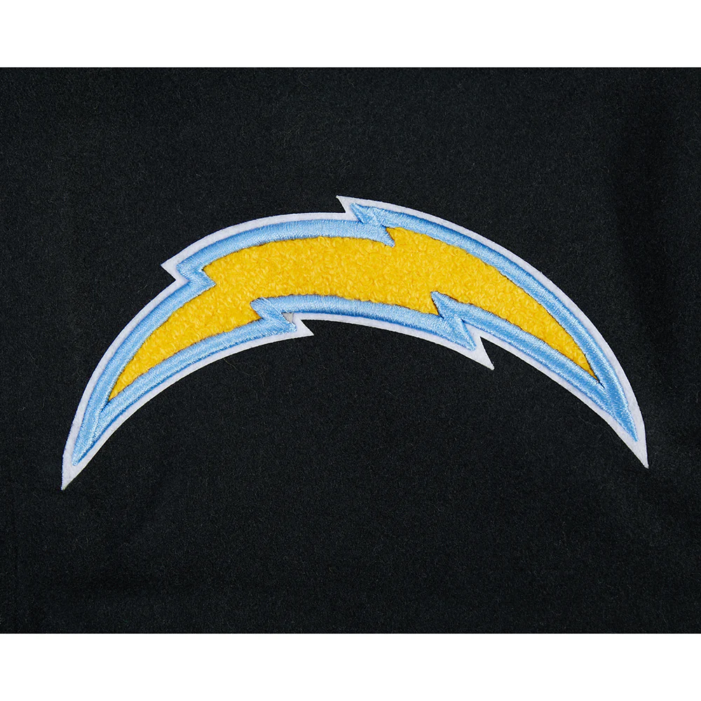 NFL LOS ANGELES CHARGERS SCRIPT TAIL MEN'S RIB WOOL VARSITY (BLACK/WHITE) - Image 18