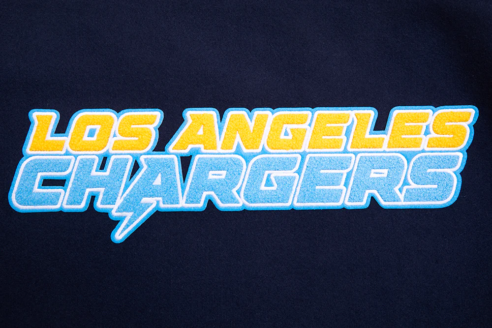 NFL LOS ANGELES CHARGERS CLASSIC WOOL VARSITY JACKET (MIDNIGHT NAVY/WHITE) - Image 5