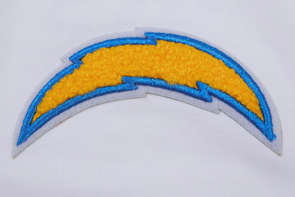 NFL LOS ANGELES CHARGERS CLASSIC WOMEN'S SINGLE JERSEY BOXY TEE (WHITE) - Image 5