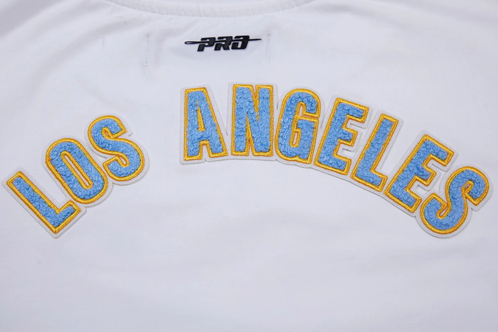 NFL LOS ANGELES CHARGERS CLASSIC WOMEN'S SINGLE JERSEY BOXY TEE (WHITE) - Image 7
