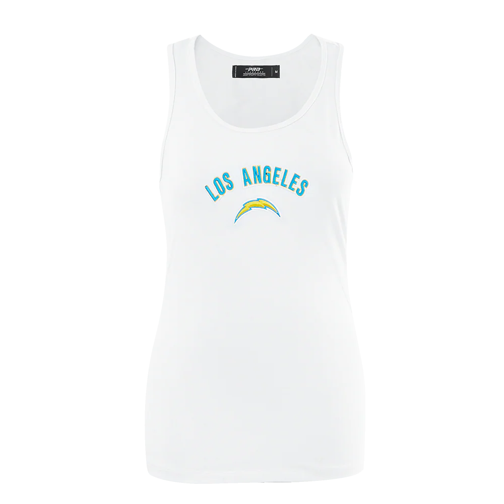 NFL LOS ANGELES CHARGERS CLASSIC WOMEN'S RACERBACK (WHITE)