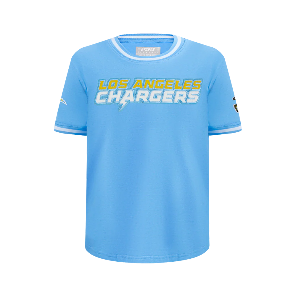 NFL LOS ANGELES CHARGERS CLASSIC BIG BOYS SHORT SLEEVE STRIPED RIB TEE (UNIVERSITY BLUE) - Image 3