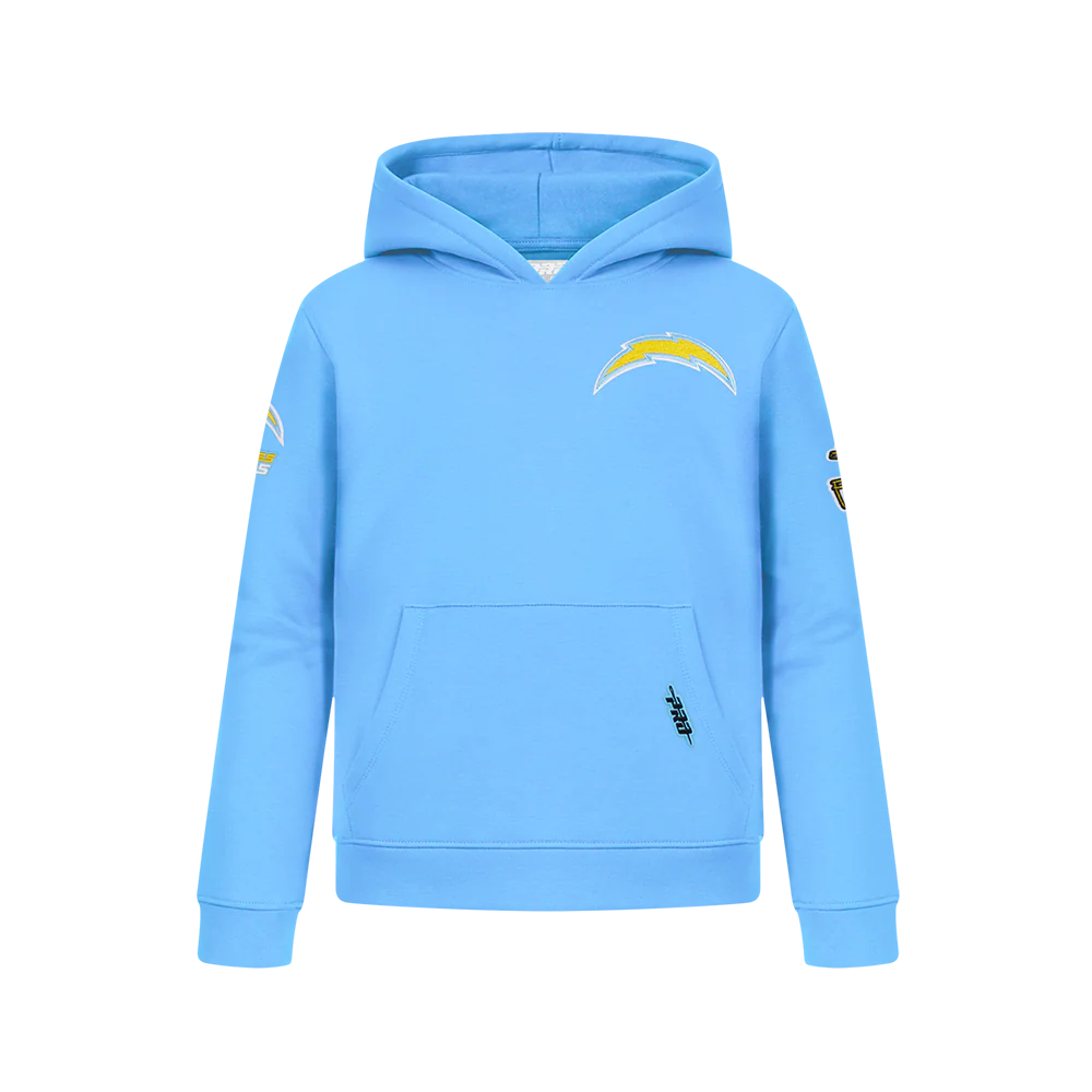 NFL LOS ANGELES CHARGERS CLASSIC BIG BOYS FLEECE PULLOVER HOODIE (UNIVERSITY BLUE) - Image 3