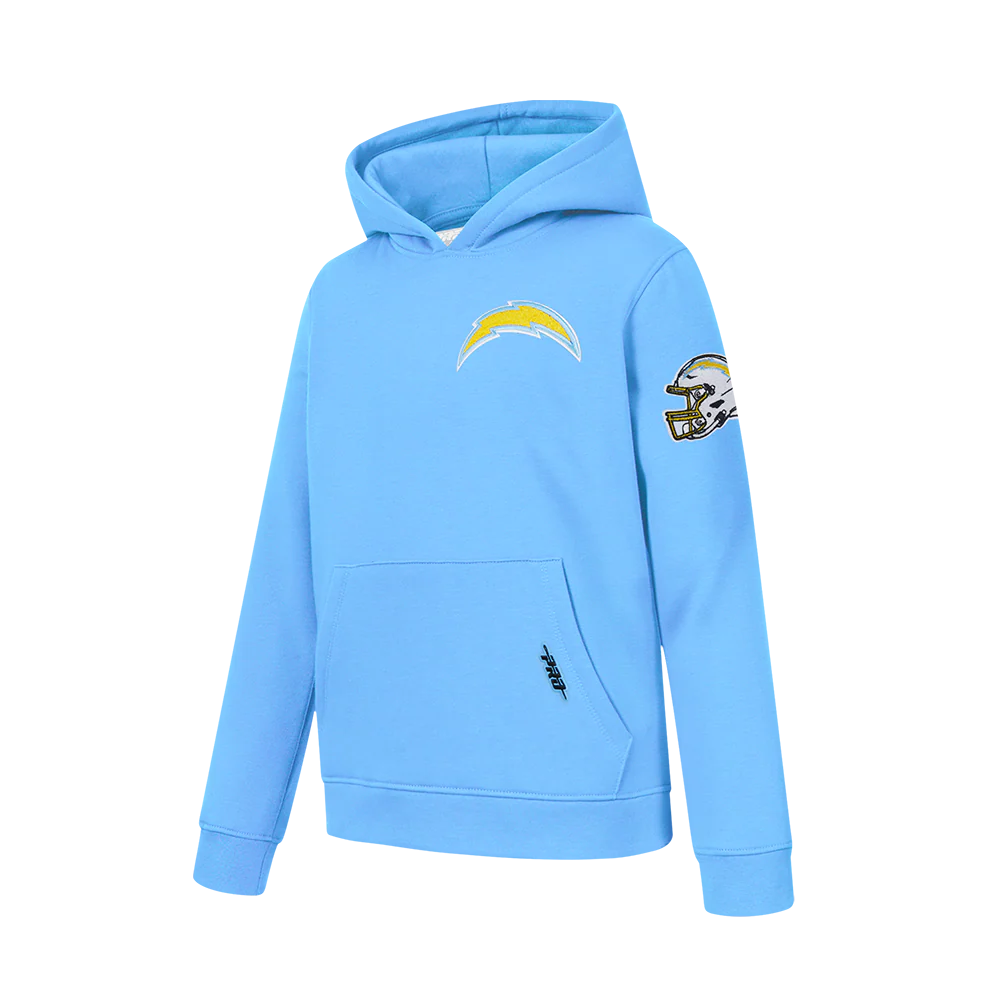 NFL LOS ANGELES CHARGERS CLASSIC BIG BOYS FLEECE PULLOVER HOODIE (UNIVERSITY BLUE) - Image 4