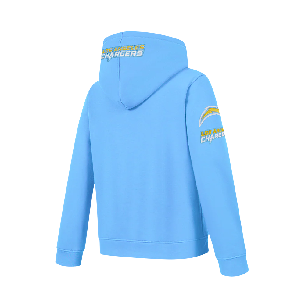 NFL LOS ANGELES CHARGERS CLASSIC BIG BOYS FLEECE PULLOVER HOODIE (UNIVERSITY BLUE) - Image 6