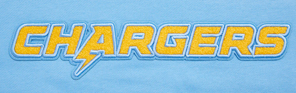 NFL LOS ANGELES CHARGERS CLASSIC WOMEN'S CROPPED PULLOVER HOODIE (UNIVERSITY BLUE) - Image 5