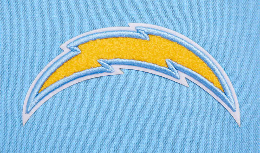 NFL LOS ANGELES CHARGERS CLASSIC WOMEN'S CROPPED PULLOVER HOODIE (UNIVERSITY BLUE) - Image 7