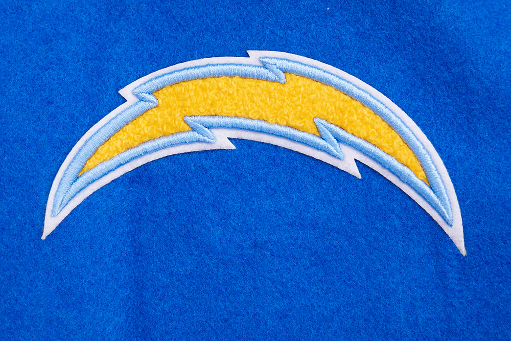 NFL LOS ANGELES CHARGERS CLASSIC WOMEN'S WOOL VARSITY JACKET (ROYAL BLUE/WHITE) - Image 6