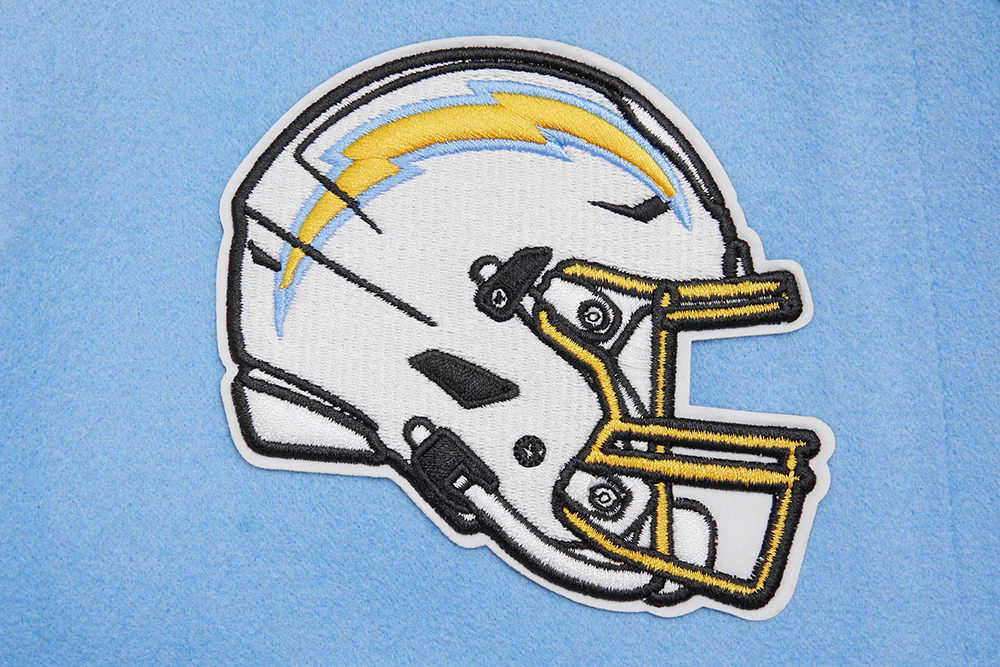 NFL LOS ANGELES CHARGERS CLASSIC WOMEN'S WOOL VARSITY JACKET (UNIVERSITY BLUE/WHITE) - Image 7