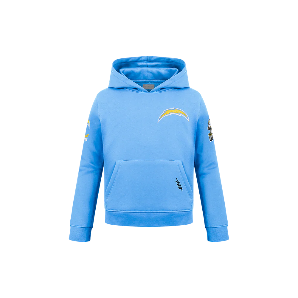 NFL LOS ANGELES CHARGERS CLASSIC LITTLE BOYS FLEECE PULLOVER HOODIE (UNIVERSITY BLUE) - Image 3