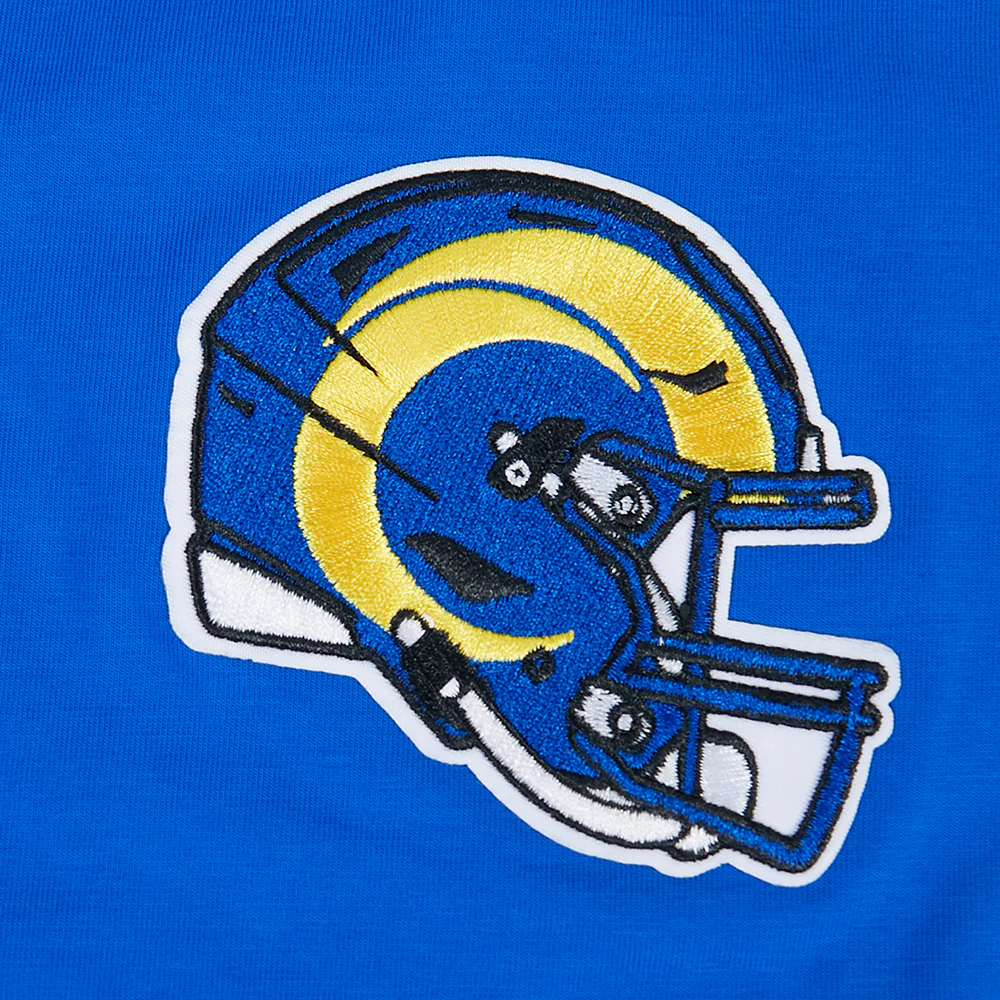 NFL LOS ANGELES RAMS CLASSIC MESH MEN'S SJ STRIPED TEE (ROYAL BLUE) - Image 8