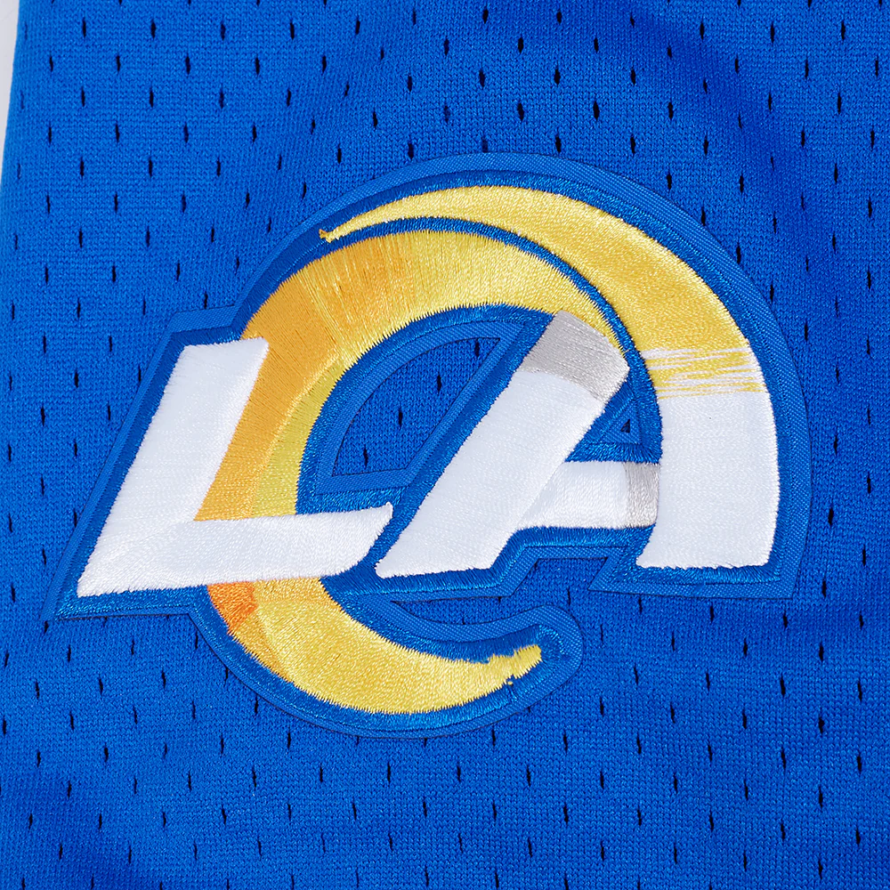 NFL LOS ANGELES RAMS CLASSIC MEN'S MESH BUTTON DOWN JERSEY (ROYAL BLUE) - Image 8