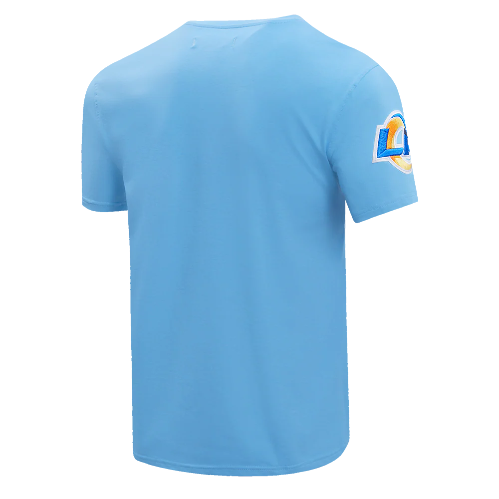 NFL LOS ANGELES RAMS CLASSIC CHENILLE SINGLE JERSEY TEE (UNIVERSITY BLUE) - Image 3