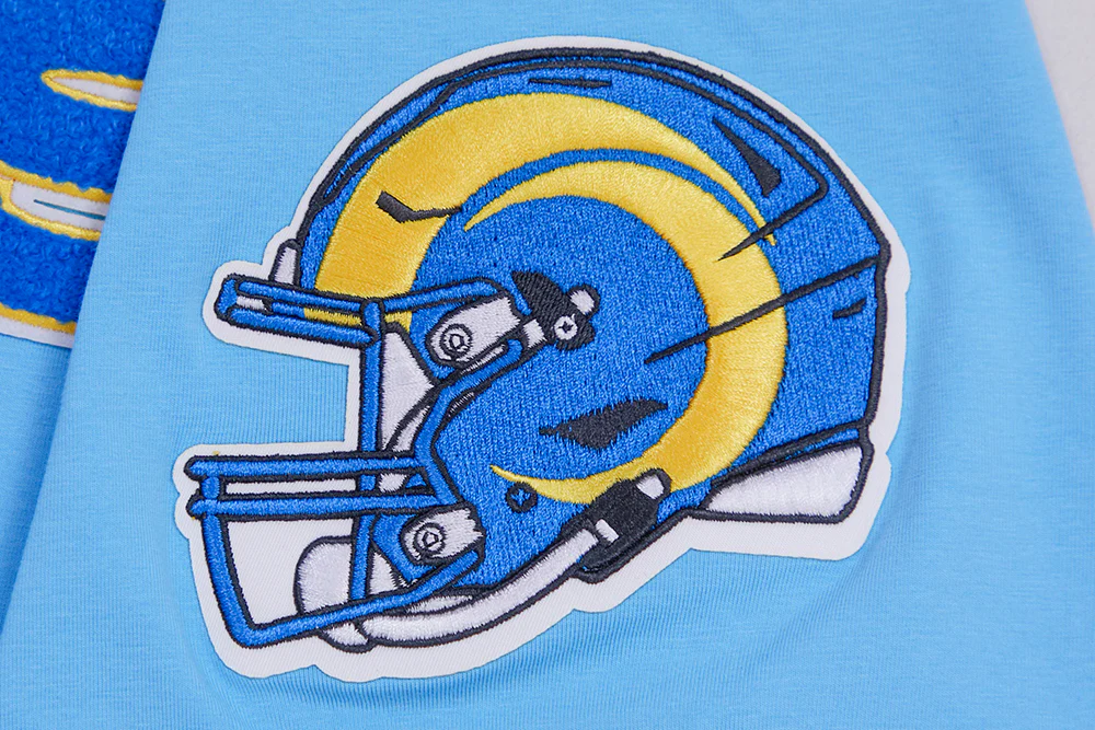 NFL LOS ANGELES RAMS CLASSIC CHENILLE SINGLE JERSEY TEE (UNIVERSITY BLUE) - Image 6