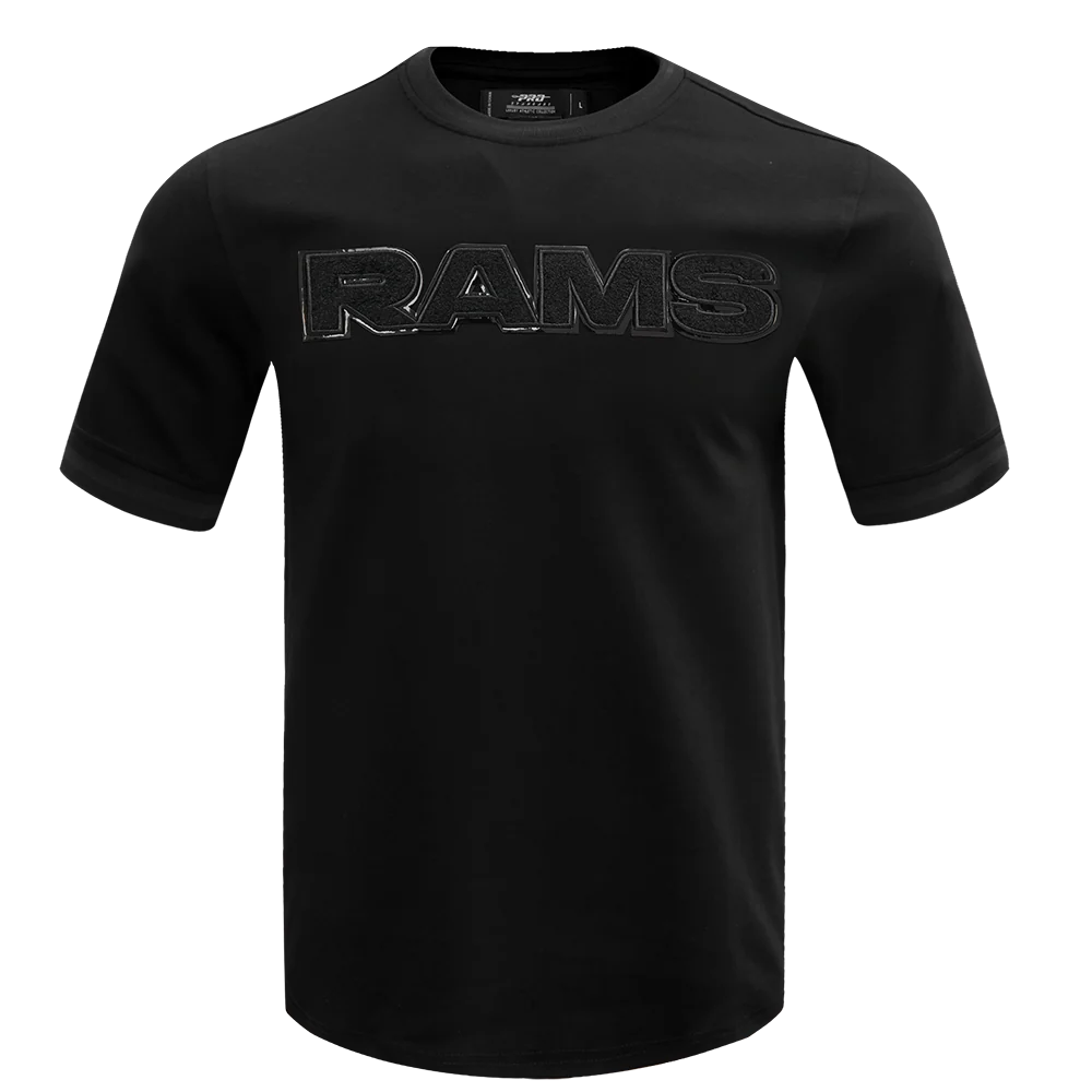 NFL LOS ANGELES RAMS TRIPLE BLACK MEN'S TEE (TRIPLE BLACK)