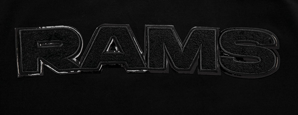 NFL LOS ANGELES RAMS TRIPLE BLACK MEN'S TEE (TRIPLE BLACK) - Image 5