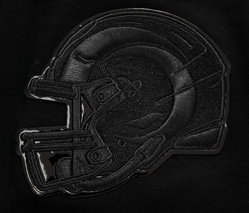 NFL LOS ANGELES RAMS TRIPLE BLACK MEN'S TEE (TRIPLE BLACK) - Image 6