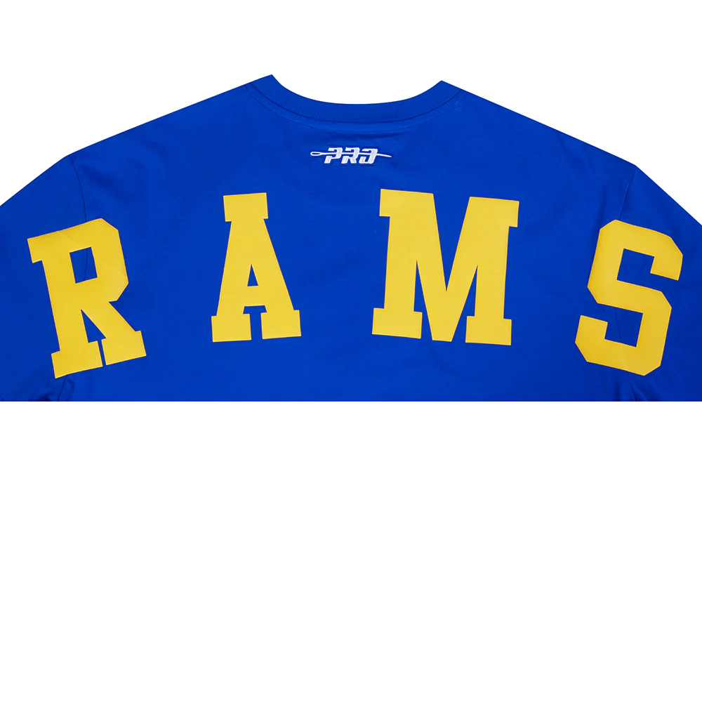 NFL LOS ANGELES RAMS WINGSPAN MEN'S CJ DROP SHOULDER TEE (ROYAL BLUE) - Image 6