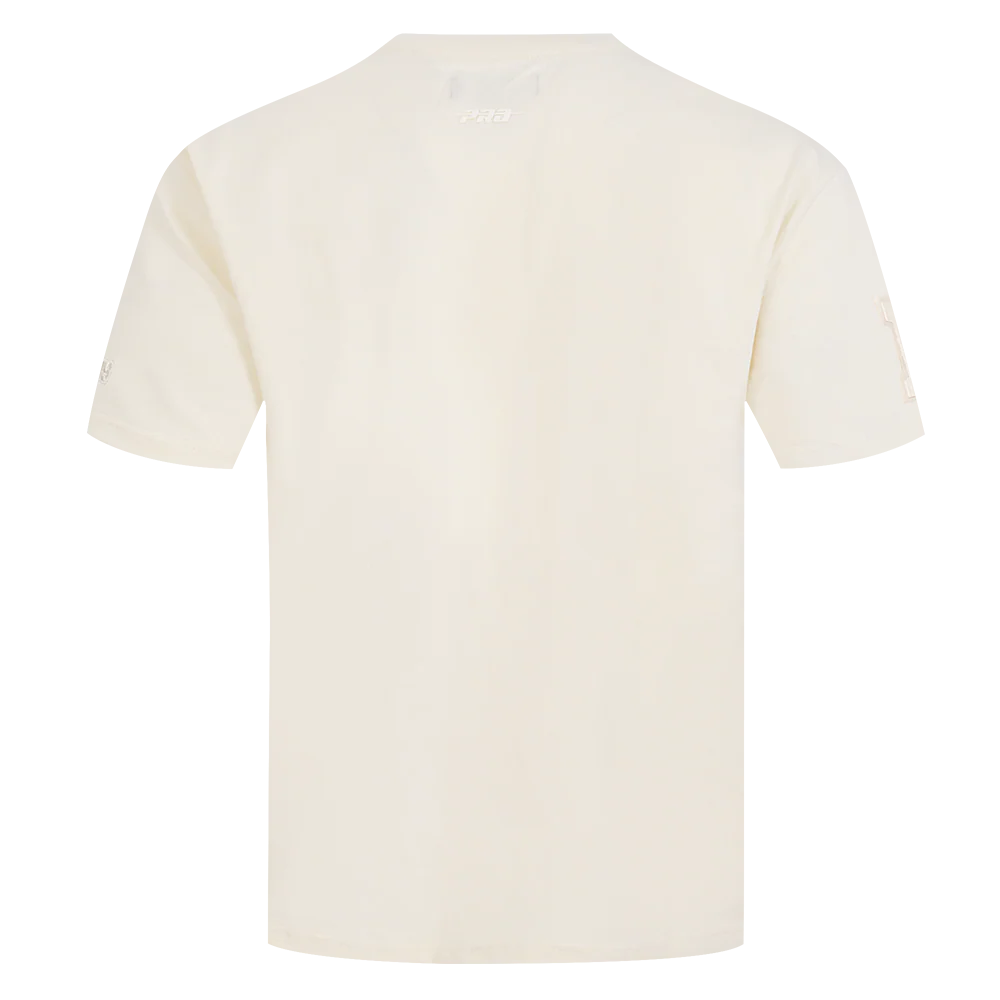 NFL LOS ANGELES RAMS NEUTRAL MEN'S COTTON JERSEY DROP SHOULDER TEE (EGGSHELL) - Image 3